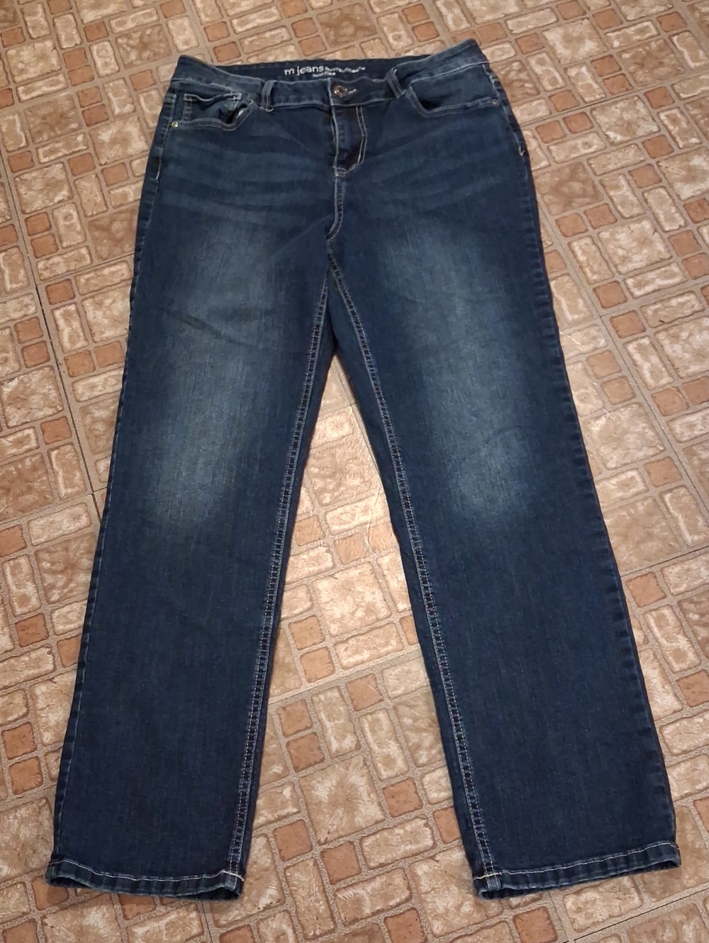 Maurices Dark Blue Straight Leg Women’s Jeans Size 14